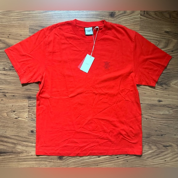 Kith Women Nia II Sueded Tee - Cinnabar/Red - Picture 1 of 5